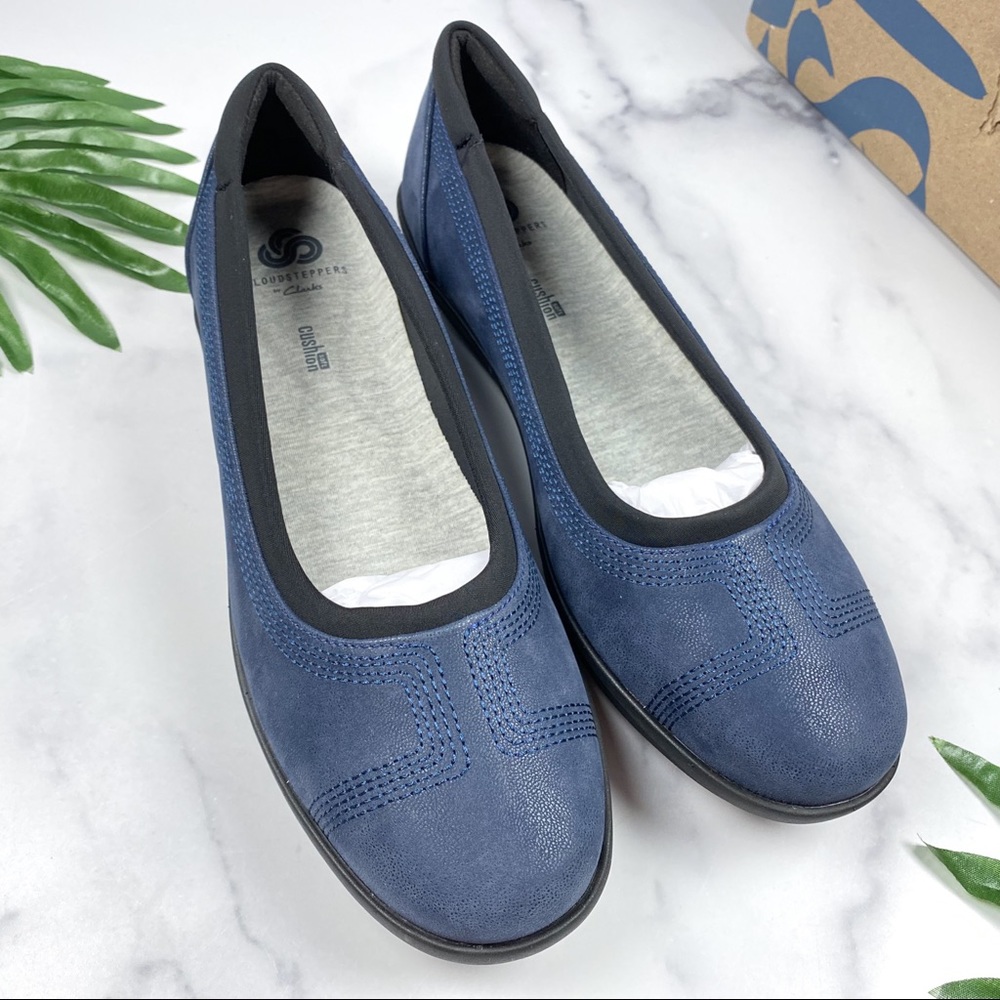 Nib Clarks Cloudsteppers Ayla Low Ballet Flats - image 3